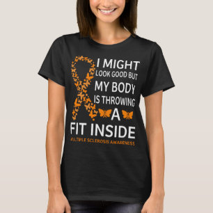 MS Warrior Pride Cure Multiple Sclerosis Bewusthei T-shirt