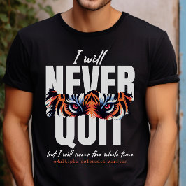 MS warrior support gift, geef nooit spoonie op T-shirt