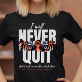 MS warrior support gift, geef nooit spoonie op T-shirt