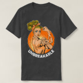 MS Warrior Unbreakable Multiple Sclerosis Awarenes T-shirt (Design voorkant)