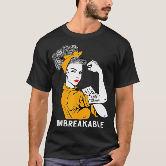 MS Warrior Unbreekbare multiple sclerose T-shirt (Voorkant)