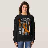 MS Wear Orange Daughter Multiple Sclerosis Awarene Trui (Voorkant volledig)