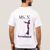 Ms.X's shirt met PINK EYE  (Achterkant)