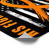 MS Zijn gevecht is mijn vechtechtgenoot Multiple S Poster (Hoek)