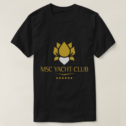 MSC Yacht Club Logo Design Pet T-shirt (Design voorkant)
