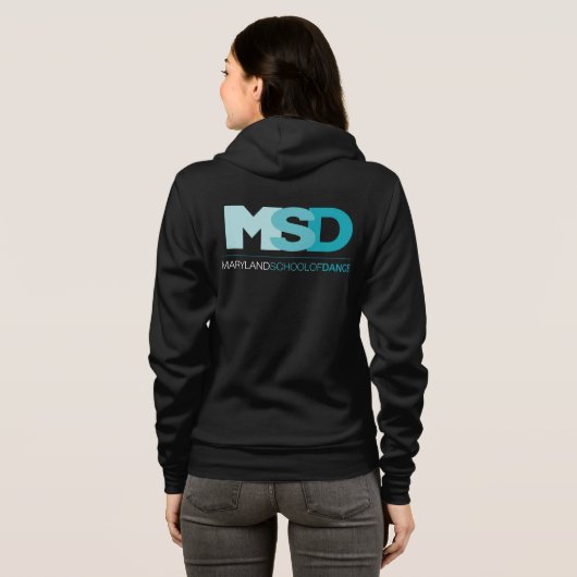 MSD Zip-up Hoodie (Achterkant volledig)
