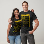 MSDS-blad voor vrouwen T-shirt (Unisex)