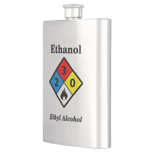 MSDS-waarschuwing voor ethanol Flacon (Links)