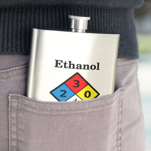 MSDS-waarschuwing voor ethanol Flacon (Voorbeeld)