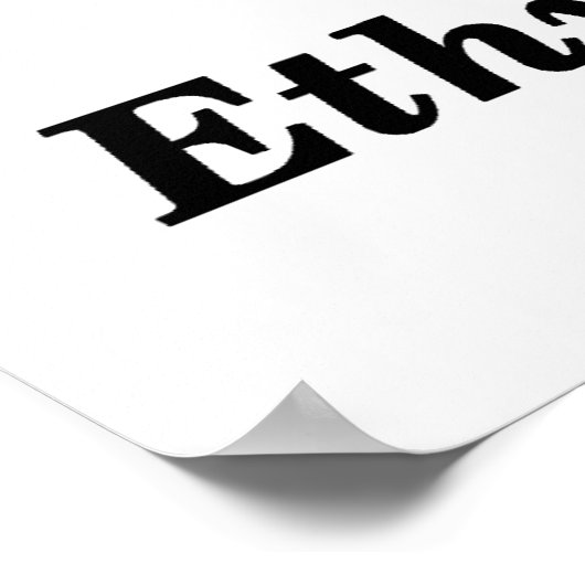 MSDS-waarschuwing voor ethanol Poster (Hoek)