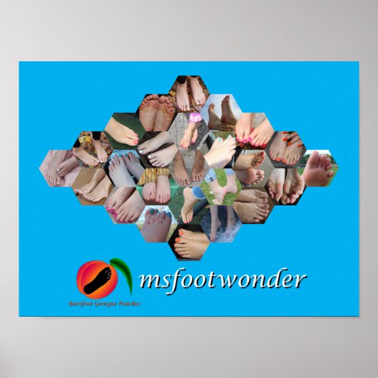 msfootwonder Feet Collage Poster (Voorkant)