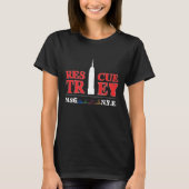 MSG 2019 Rescue Squad - Women's Red Letters Black T-shirt (Voorkant)