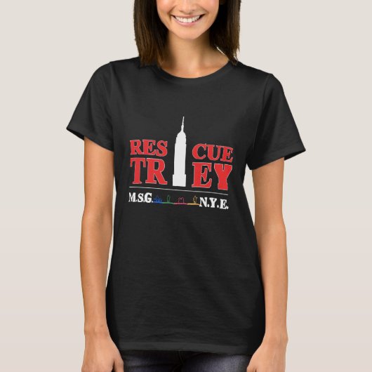 MSG 2019 Rescue Squad - Women's Red Letters Black T-shirt (Voorkant)