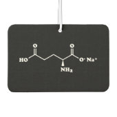 MSG Mononatrium glutamaat Molecule Chemische formu Luchtverfrisser (Voorkant)