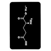 MSG Mononatrium glutamaat Molecule Chemische formu Magneet (Verticaal)