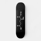 MSG Mononatrium glutamaat Molecule Chemische formu Persoonlijk Skateboard (Voorkant)