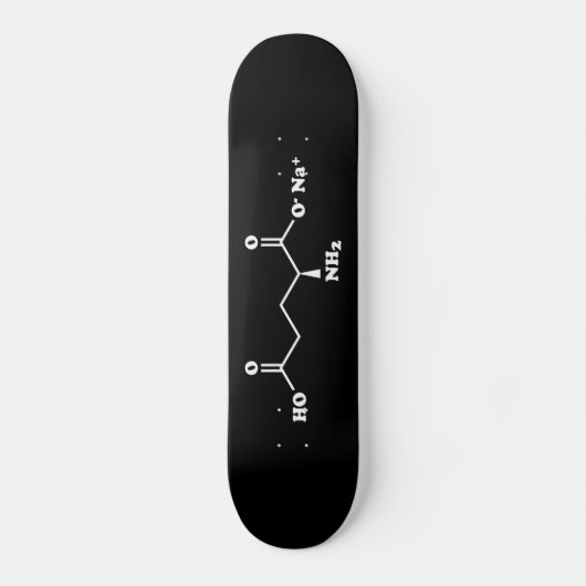 MSG Mononatrium glutamaat Molecule Chemische formu Persoonlijk Skateboard (Voorkant)