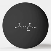 MSG Mononatrium glutamaat Molecule Chemische formu Pingpongbal (Achterkant)