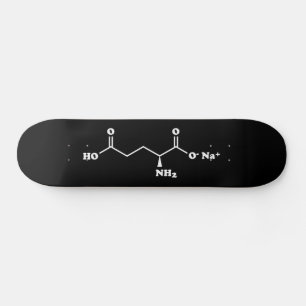 MSG Mononatriumglutamaat Molecule Chemische formul Persoonlijk Skateboard