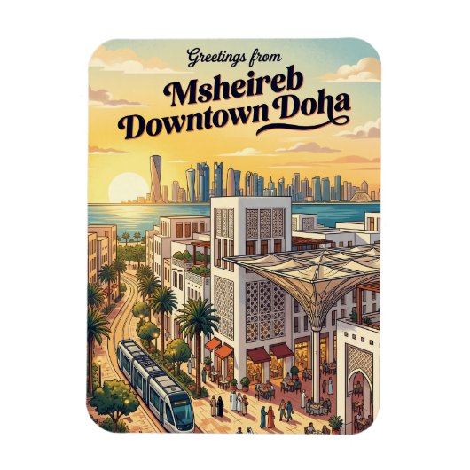 Msheireb Downtown Doha Qatar Magneet (Verticaal)