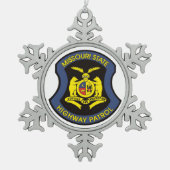 MSHP TIN SNEEUWVLOK ORNAMENT (Voorkant)