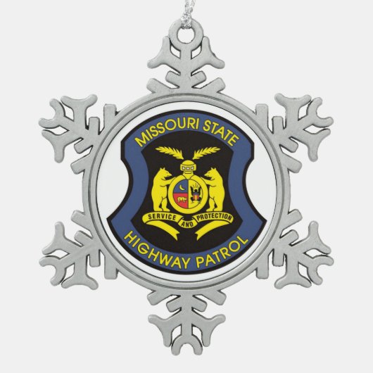 MSHP TIN SNEEUWVLOK ORNAMENT (Voorkant)