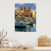 Msida Malta Travel Poster (Keuken)