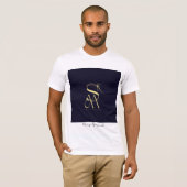 MSK vavy & Gold T-shirt - Mooi design (Voorkant volledig)