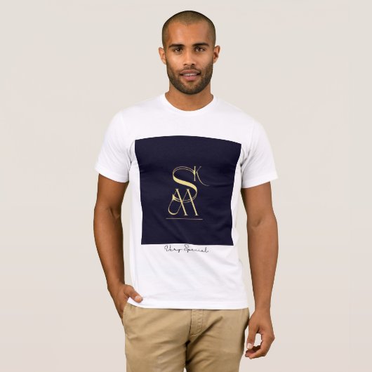 MSK vavy & Gold T-shirt - Mooi design (Voorkant volledig)