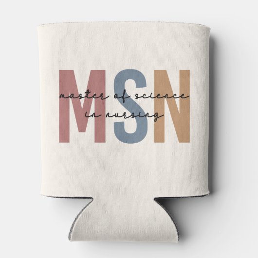MSN Master of Science in het Afstuderen Verpleegku Blikjeskoeler (Achterkant)