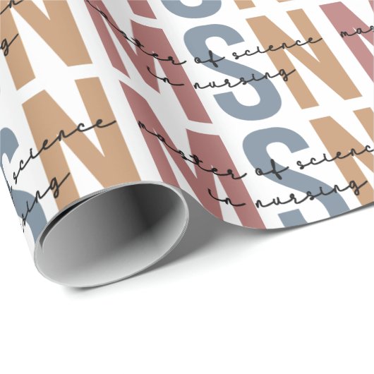 MSN Master of Science in het Afstuderen Verpleegku Cadeaupapier (Rol Hoek)