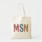 MSN Master of Science in het Afstuderen Verpleegku Tote Bag (Voorkant)
