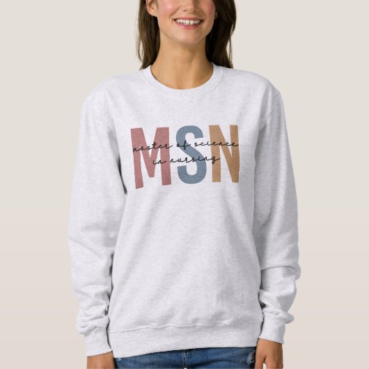 MSN Master of Science in het Afstuderen Verpleegku Trui (Voorkant)