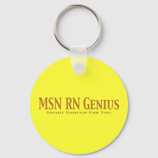 MSN RN Genius Gifts Sleutelhanger (Voorkant)