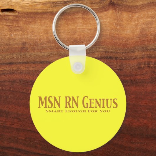 MSN RN Genius Gifts Sleutelhanger (Voorkant)