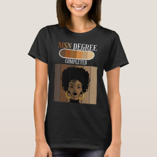 MSN verpleeggradengraad Alumni Afstuderen zwart Af T-shirt