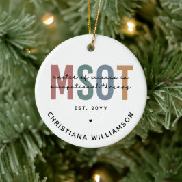 MSOT Master of Science in Occupational Therapy Keramisch Ornament