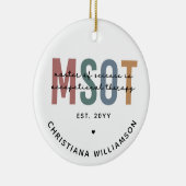 MSOT Master of Science in Occupational Therapy Keramisch Ornament (Rechts)