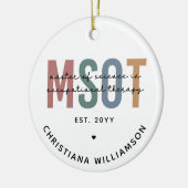 MSOT Master of Science in Occupational Therapy Keramisch Ornament (Links)