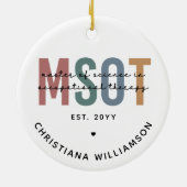 MSOT Master of Science in Occupational Therapy Keramisch Ornament (Achterkant)