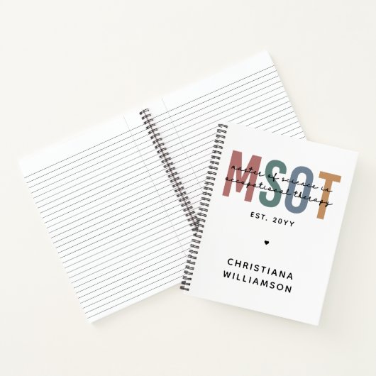 MSOT Master of Science in Occupational Therapy Notitieboek (Binnen)