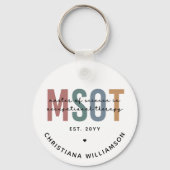 MSOT Master of Science in Occupational Therapy Sleutelhanger (Achterkant)