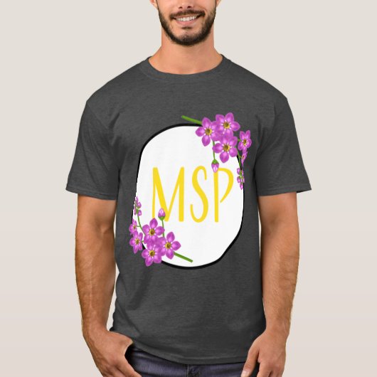 msp paars t-shirt (Voorkant)