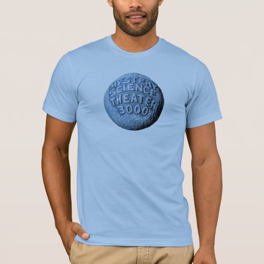 MST3K maan T-Shirt (Baby blauw) (Voorkant)