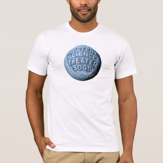 MST3K maan T-Shirt (wit) (Voorkant)