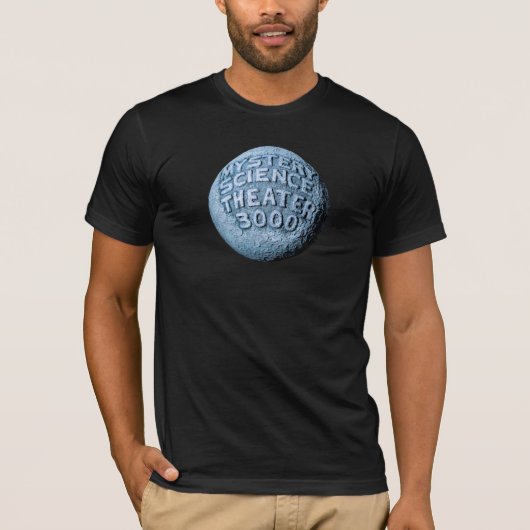 MST3K maan T-Shirt (zwart) (Voorkant)