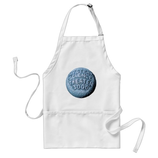 MST3K Moon Apron (wit) Standaard Schort (Voorkant)