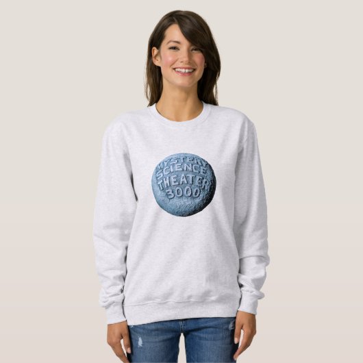 MST3K Moon Sweatshirt (Ash Gray) (Voorkant volledig)