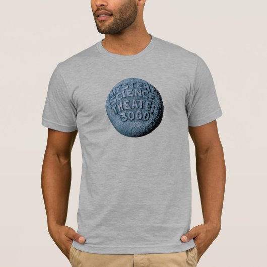 MST3K Moon T-Shirt (Heather Gray) (Voorkant)