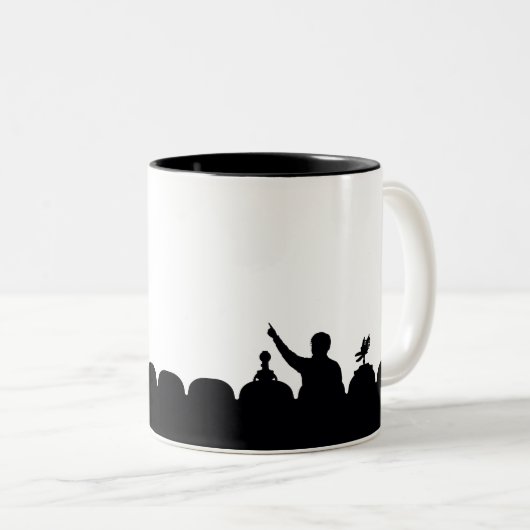 MST3K Silhouette-Mok Tweekleurige Koffiemok (Voorkant rechts)